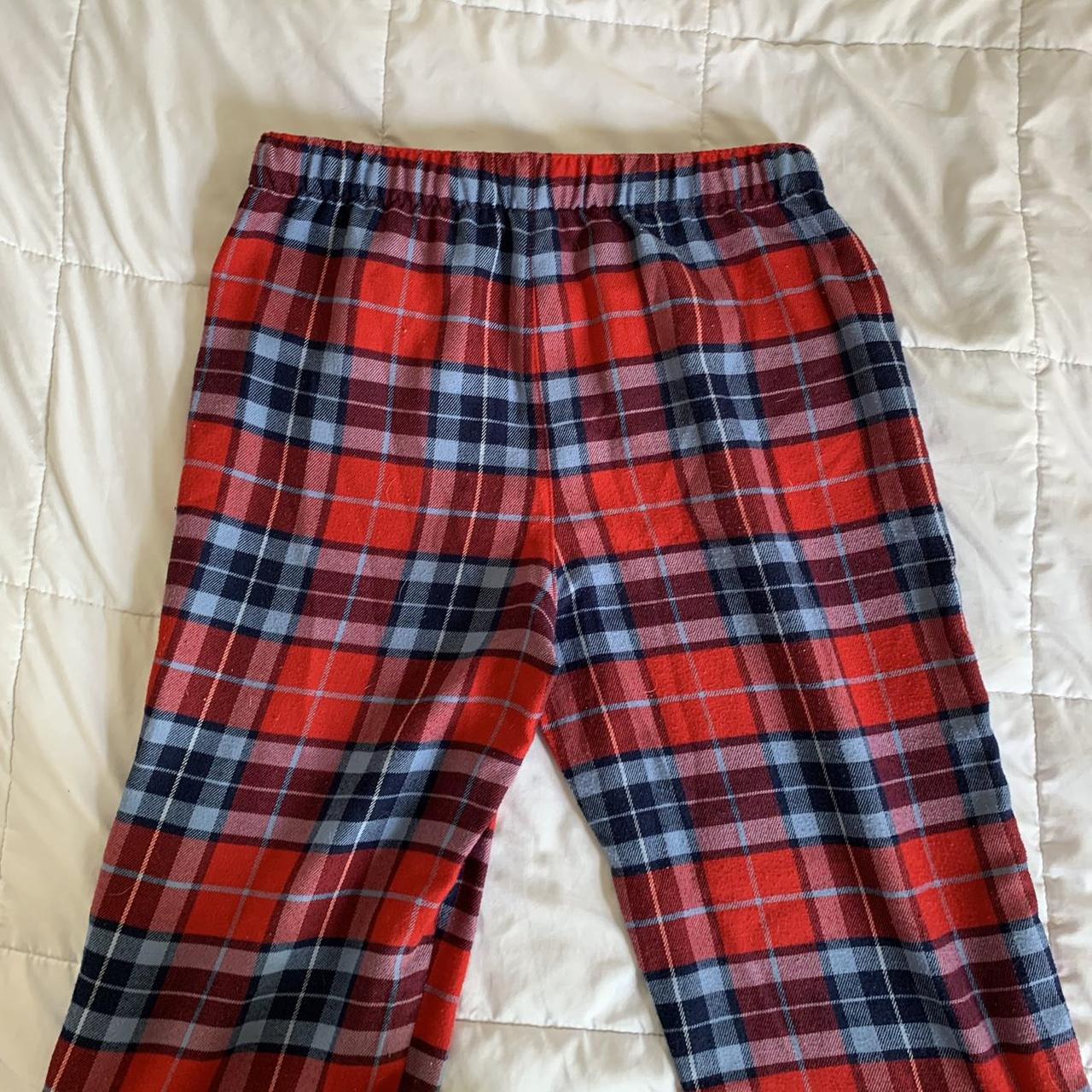 Lands' End Women's Blue and Red Pajamas | Depop