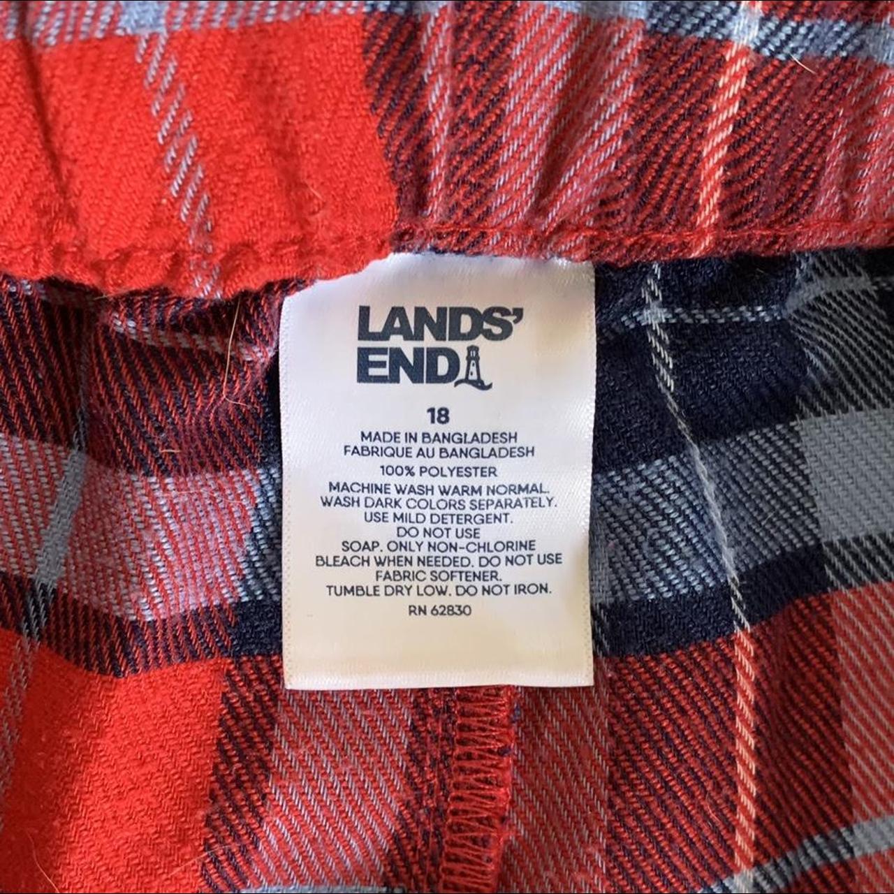 Lands' End Women's Blue and Red Pajamas | Depop