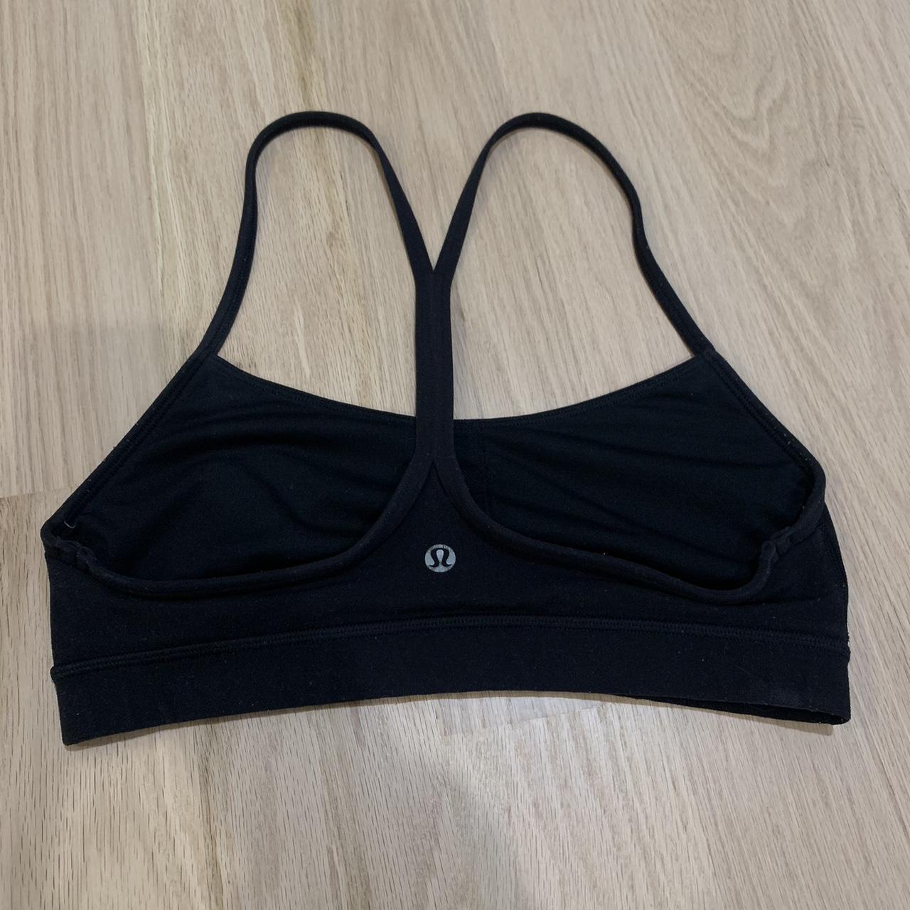 Lululemon flow Y Bra Black Size medium approximately - Depop