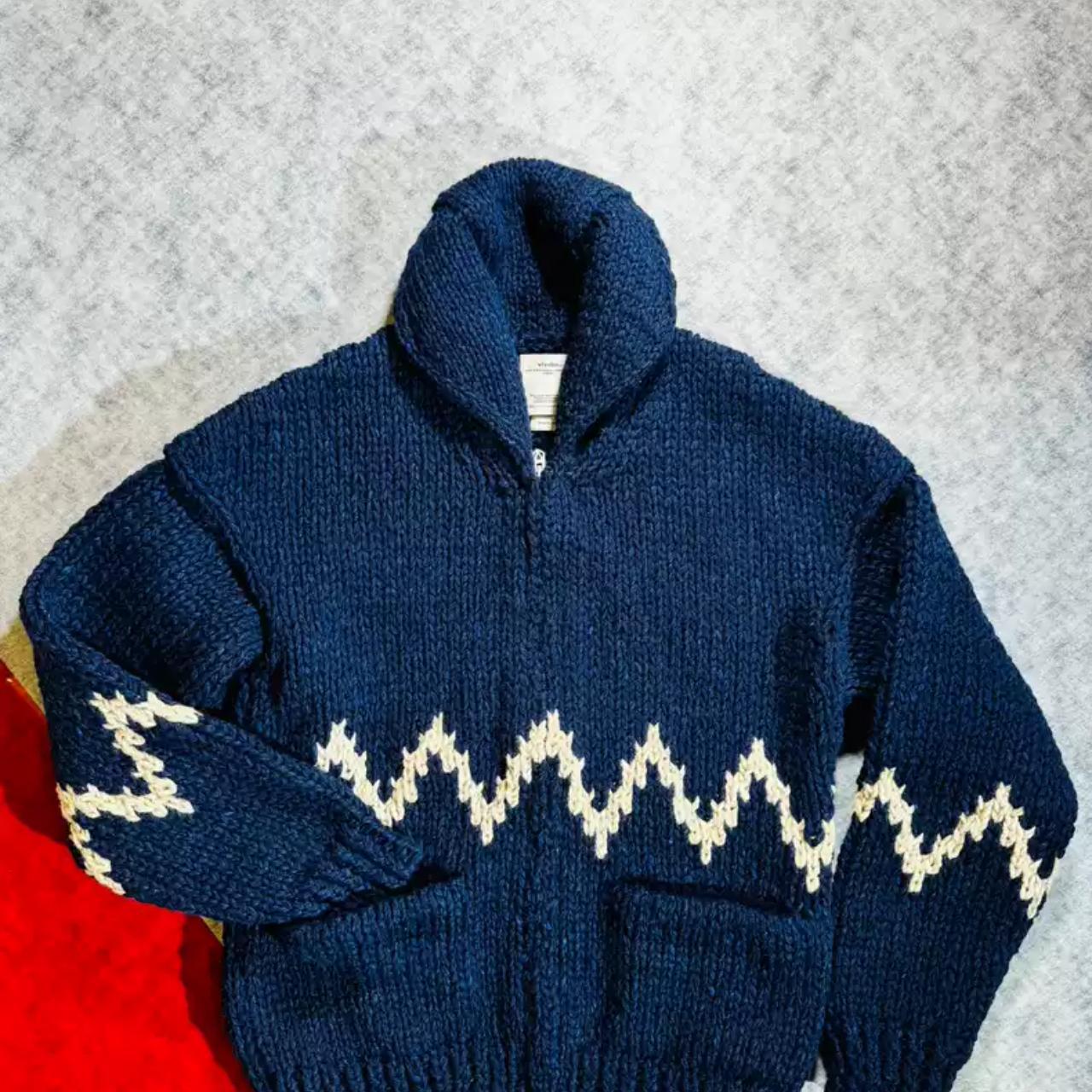 visvim cowichan SB hand-knit F.Z ITEM INFO Size: l.... - Depop