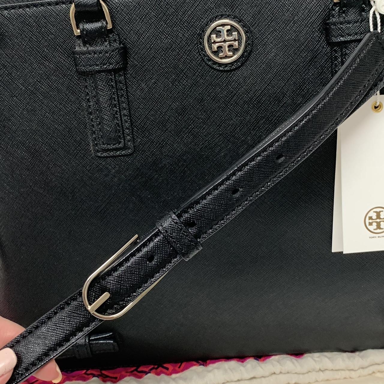 Tory Burch robinson satchel tote with top handle and - Depop