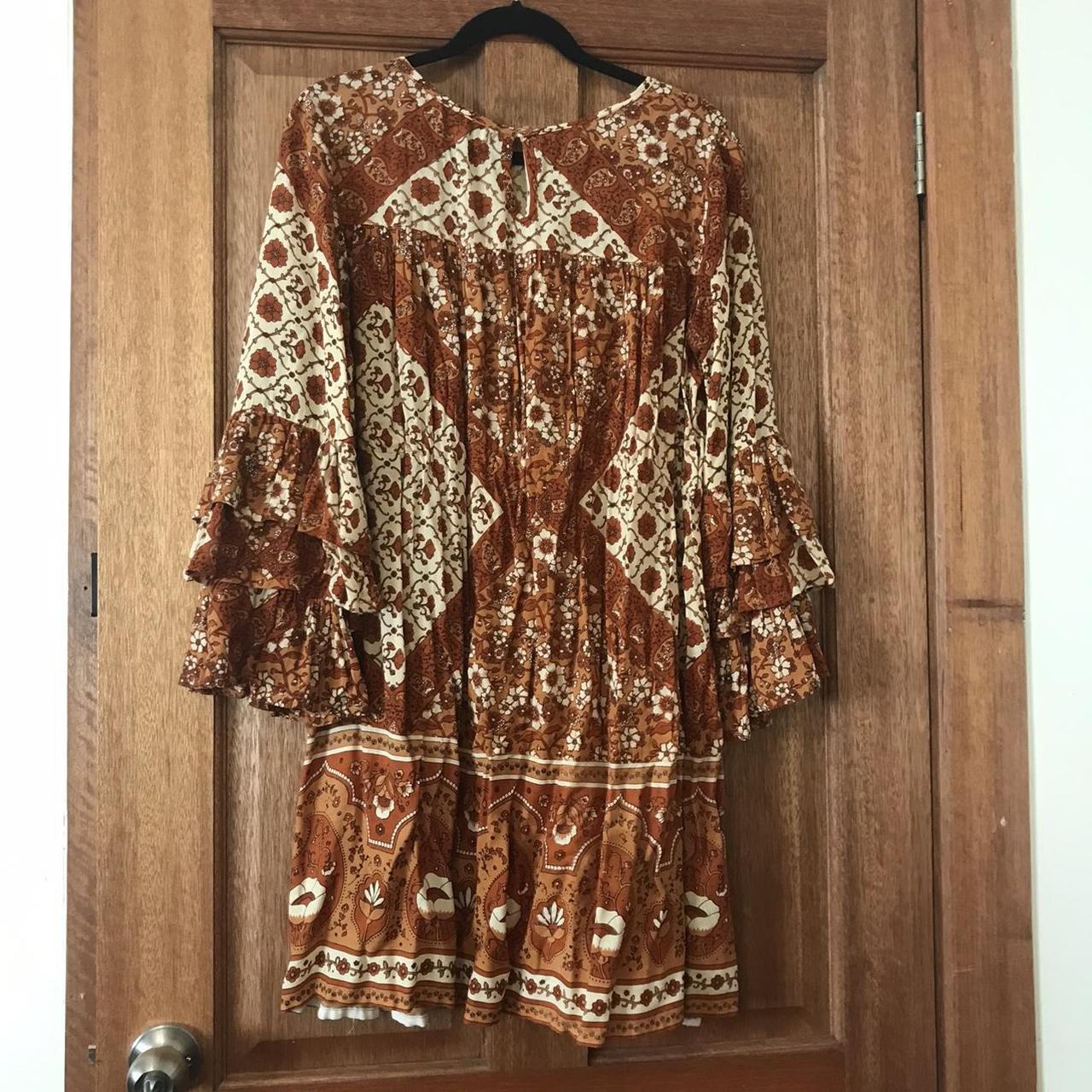 house of skye gorgeous boho burnt orange retro... - Depop