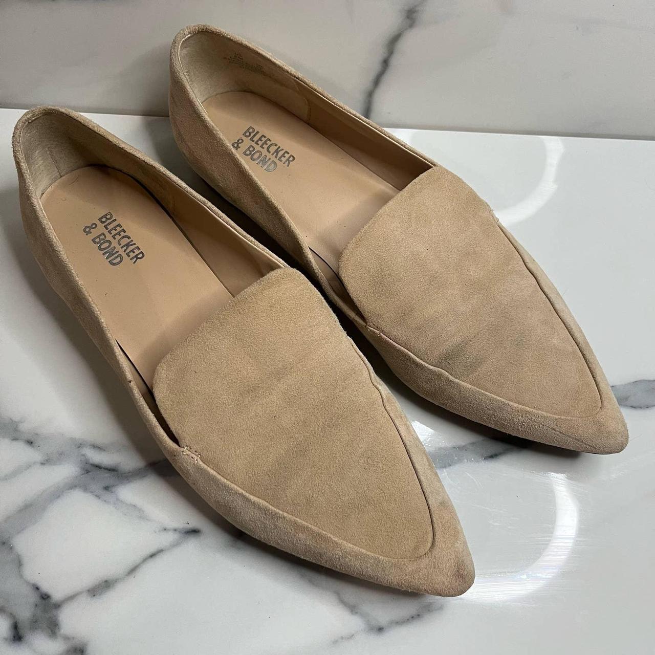 Suede hot sale pointed loafers