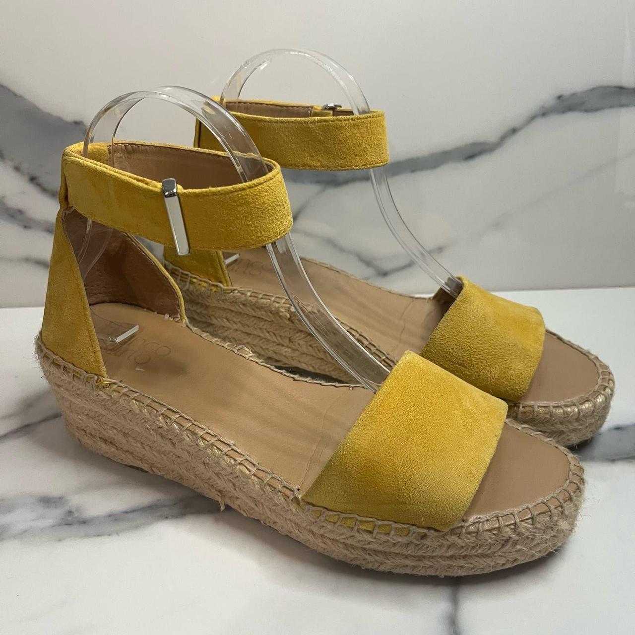 Franco sarto 2025 yellow sandals