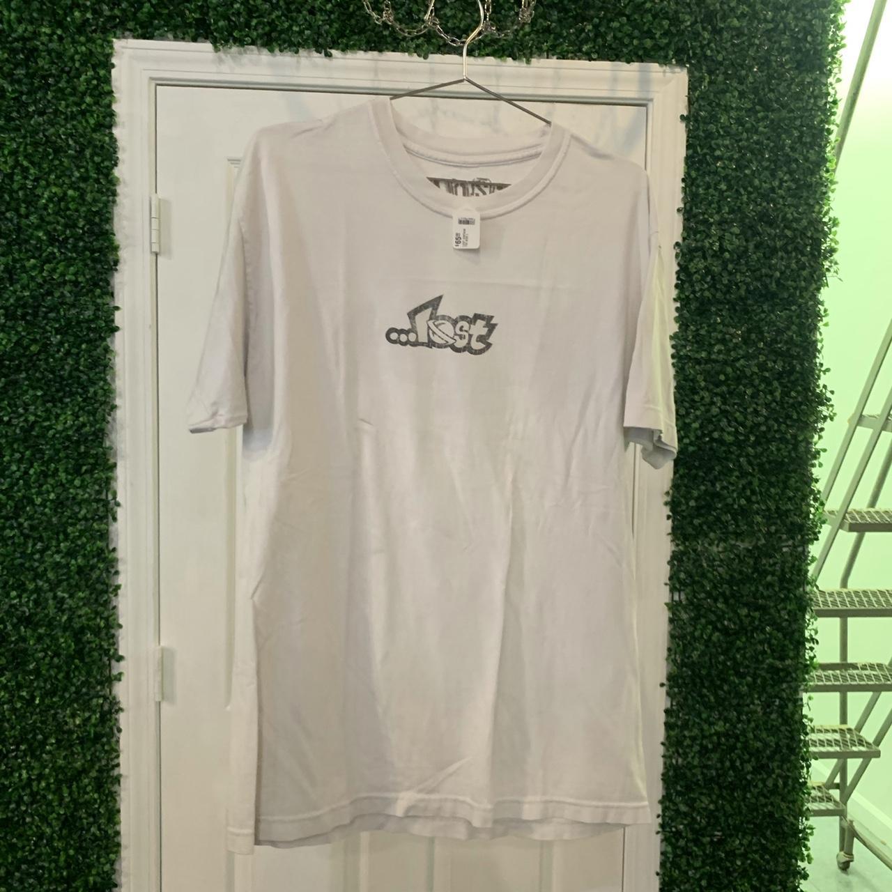 Lost Ink Men's White and Cream T-shirt (2)