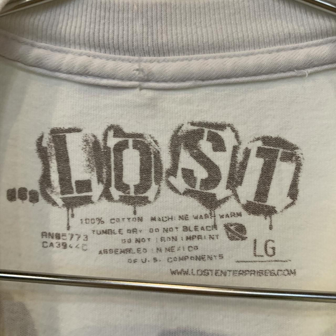 Lost Ink Men's White and Cream T-shirt (4)