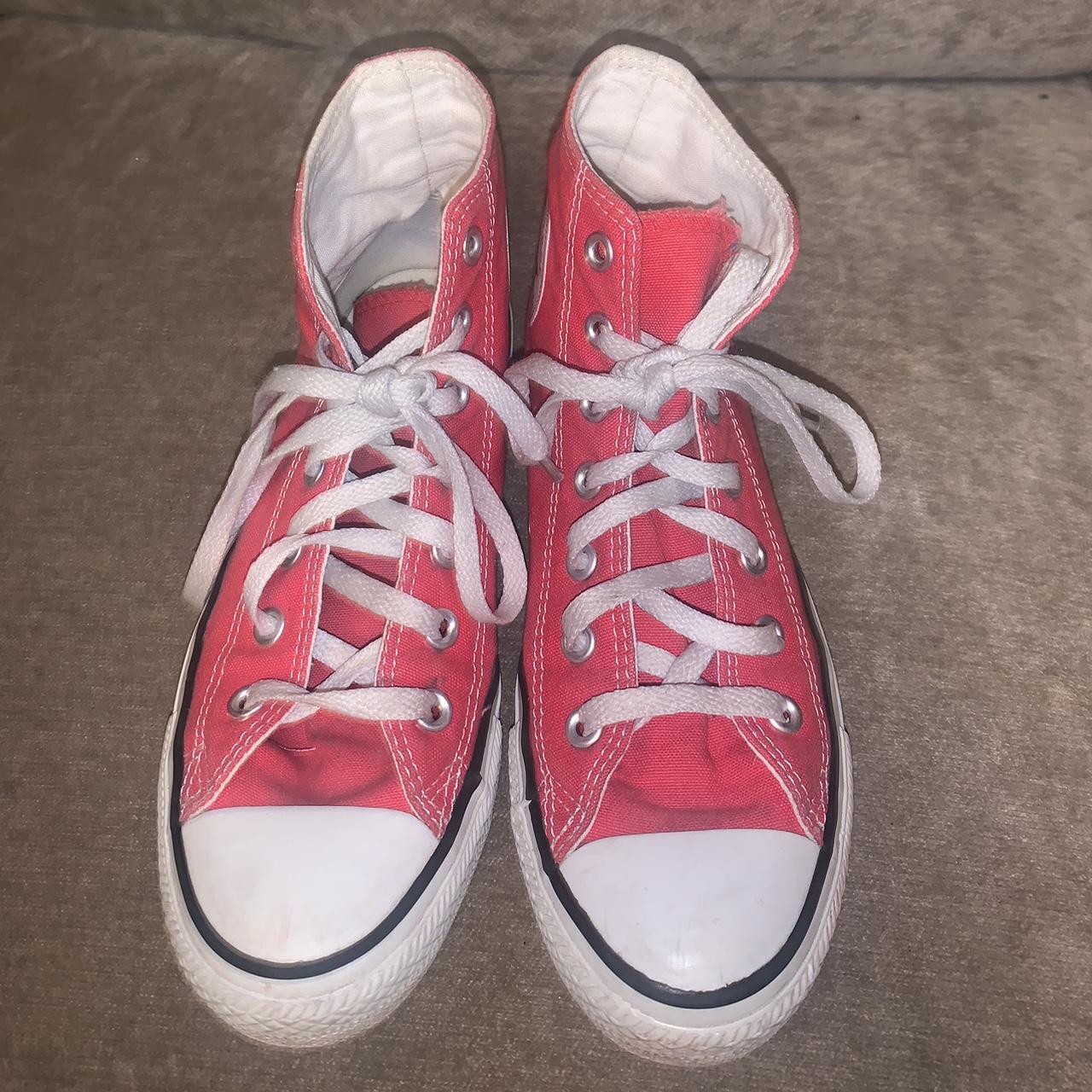 Converse Women's Red Trainers | Depop