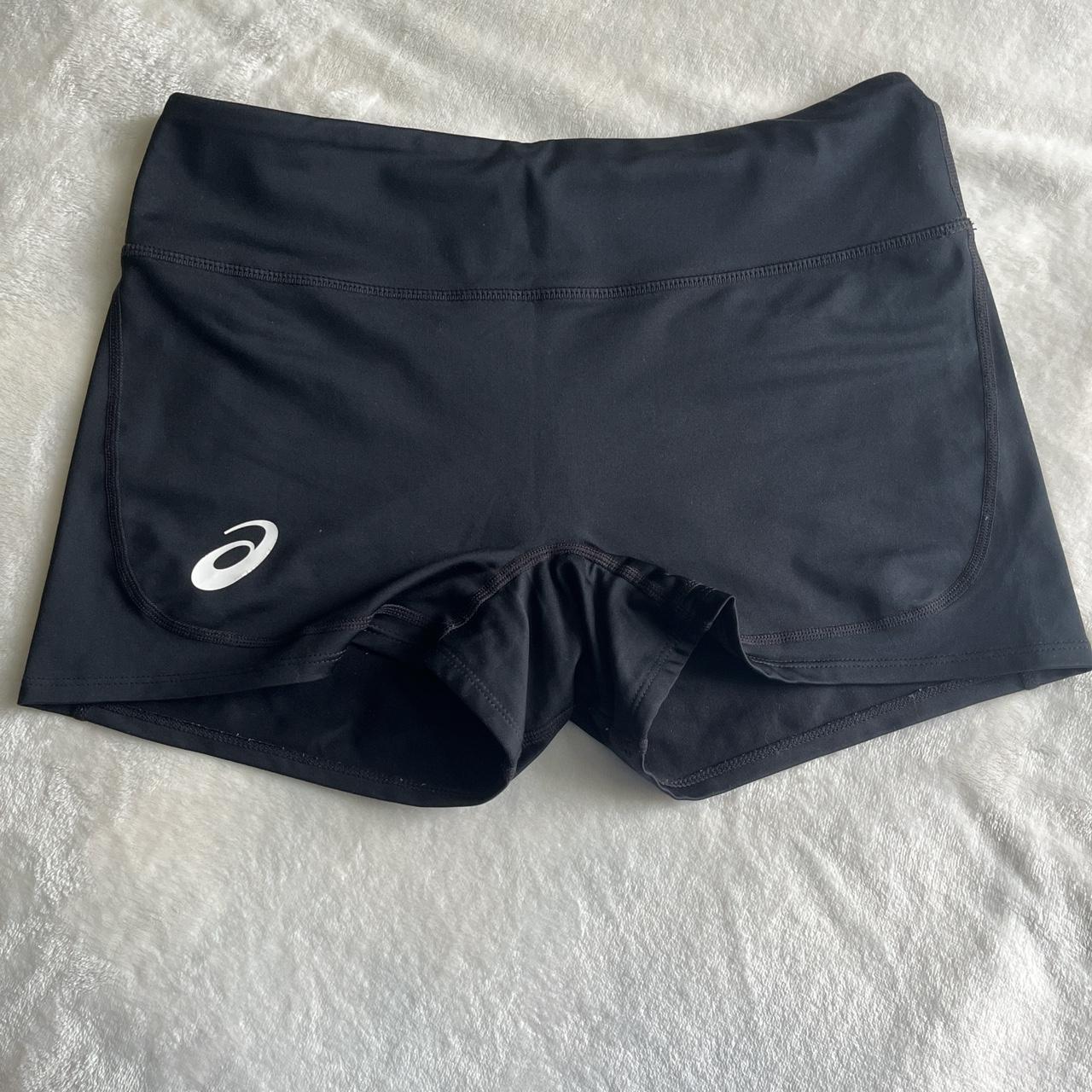 Black asics volleyball spandex hotsell