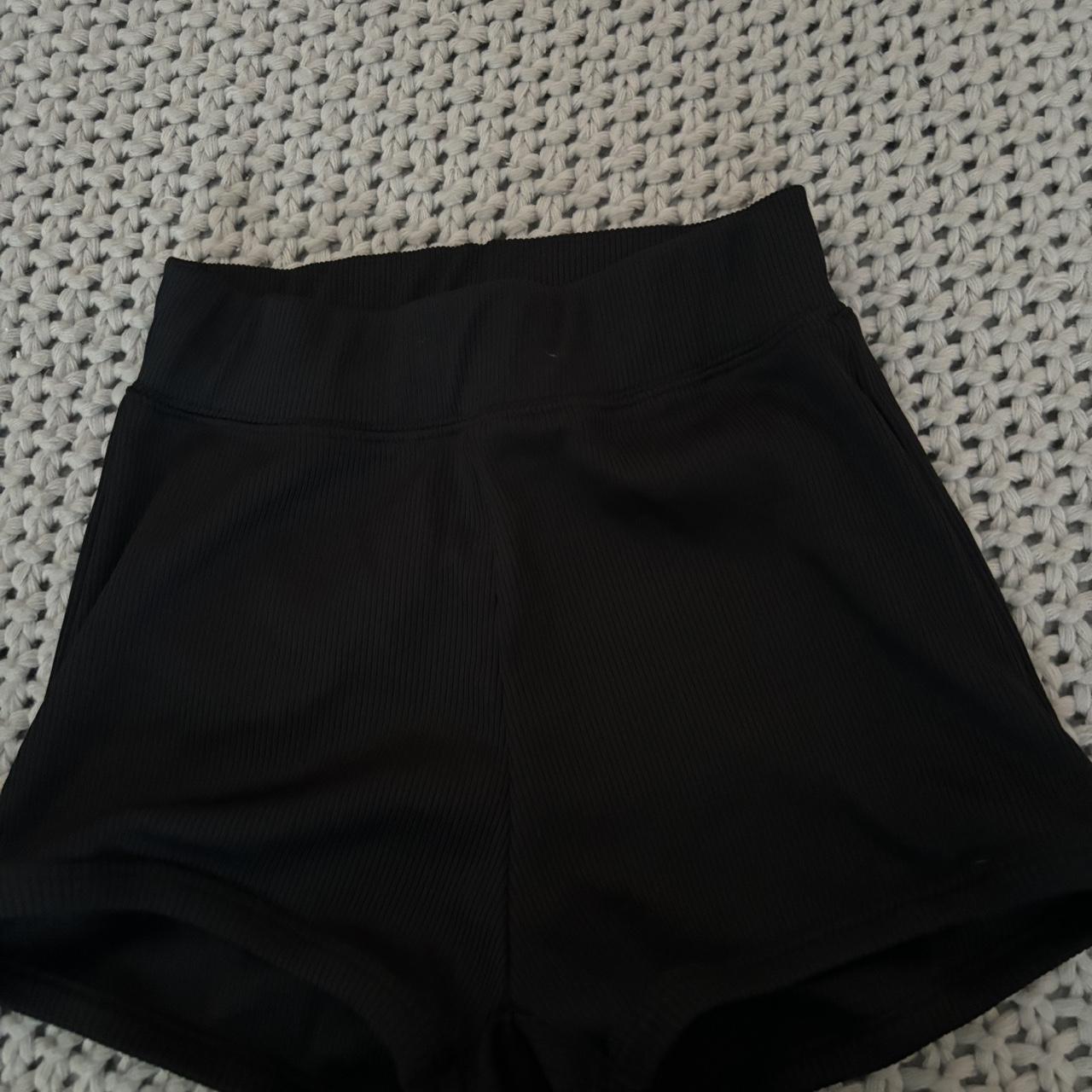 zara biker shorts size small Worn once Depop