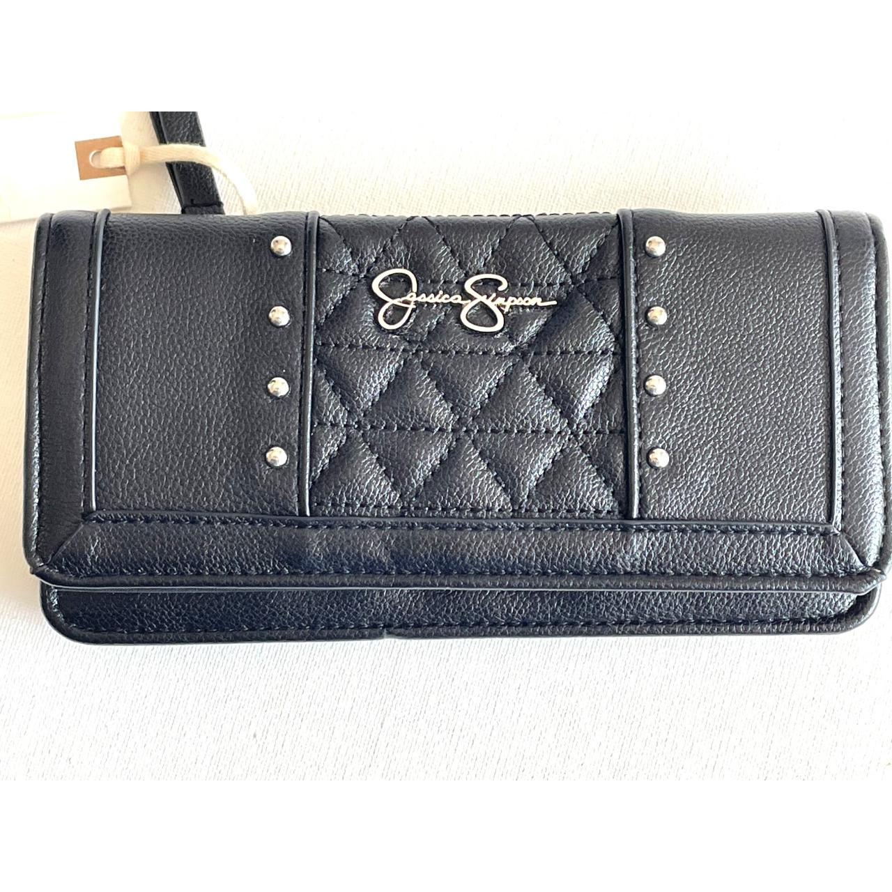 Jessica Simpson Womens Studded Wallet Clutch Name Depop