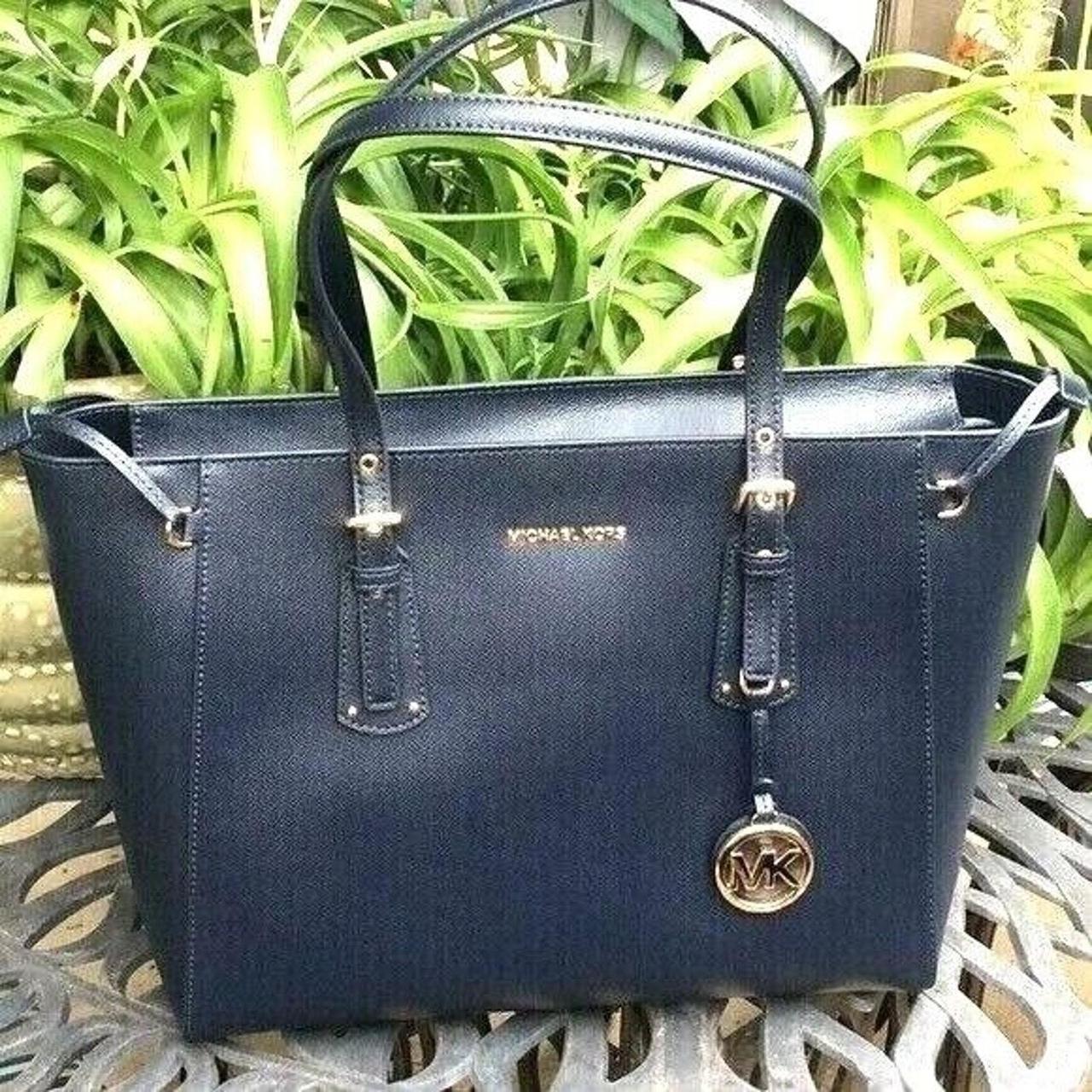 Michael Kors Womens Large Navy Blue Tote NWT The. Depop