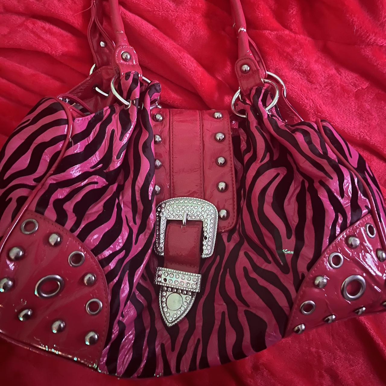 Betsey Johnson Purse Hot Pink Hearts Handbag Hand Bag Xox Betsey Gold Lock  | eBay