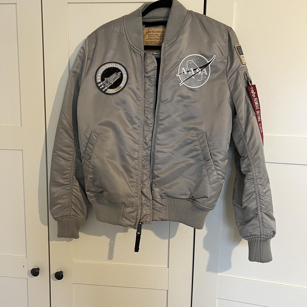 Silver nasa bomber on sale jacket