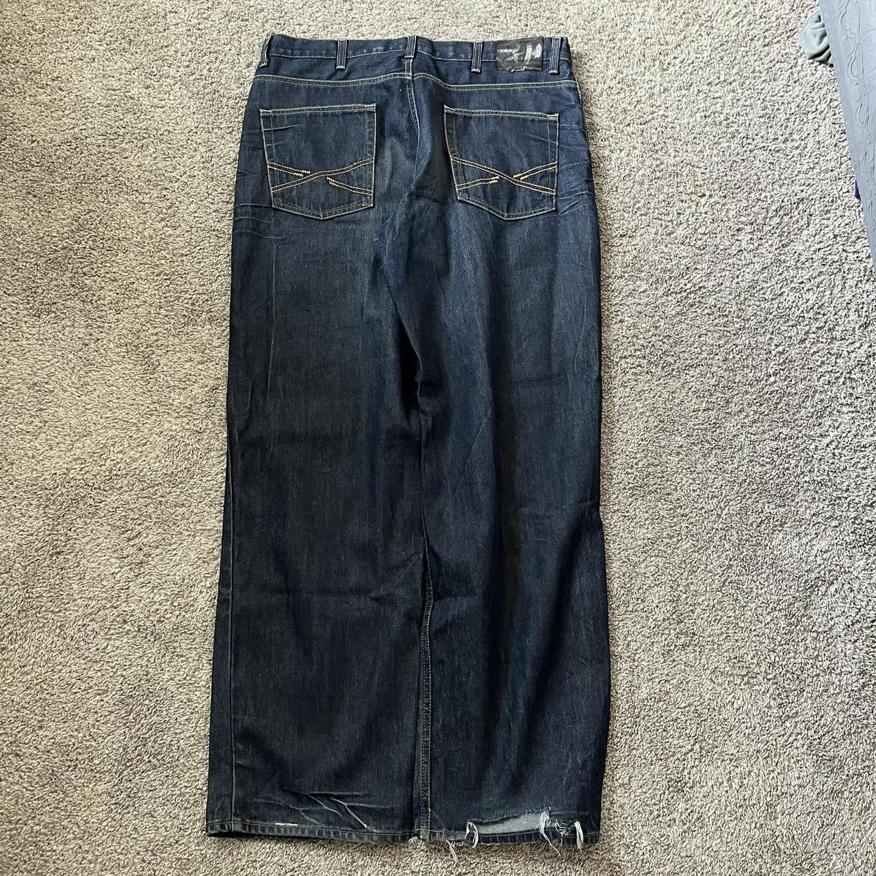 Insanely baggy y2k indigo jeans, dm me with any... - Depop