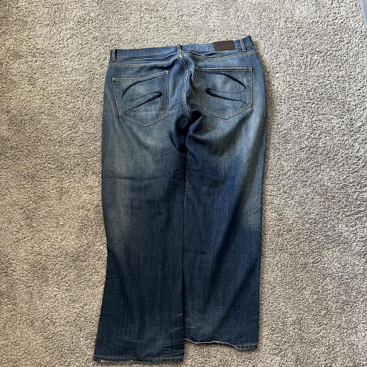Ultra baggy y2k southpole style jeans, dm me with... - Depop