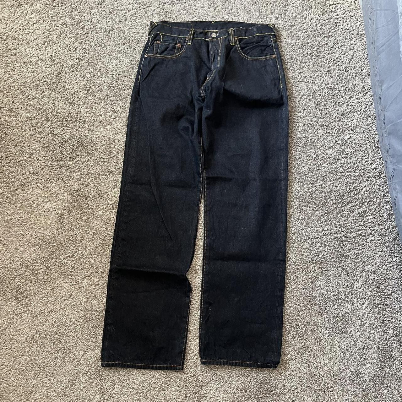 Insanely baggy pair of evisu denim jeans, dm me with... - Depop