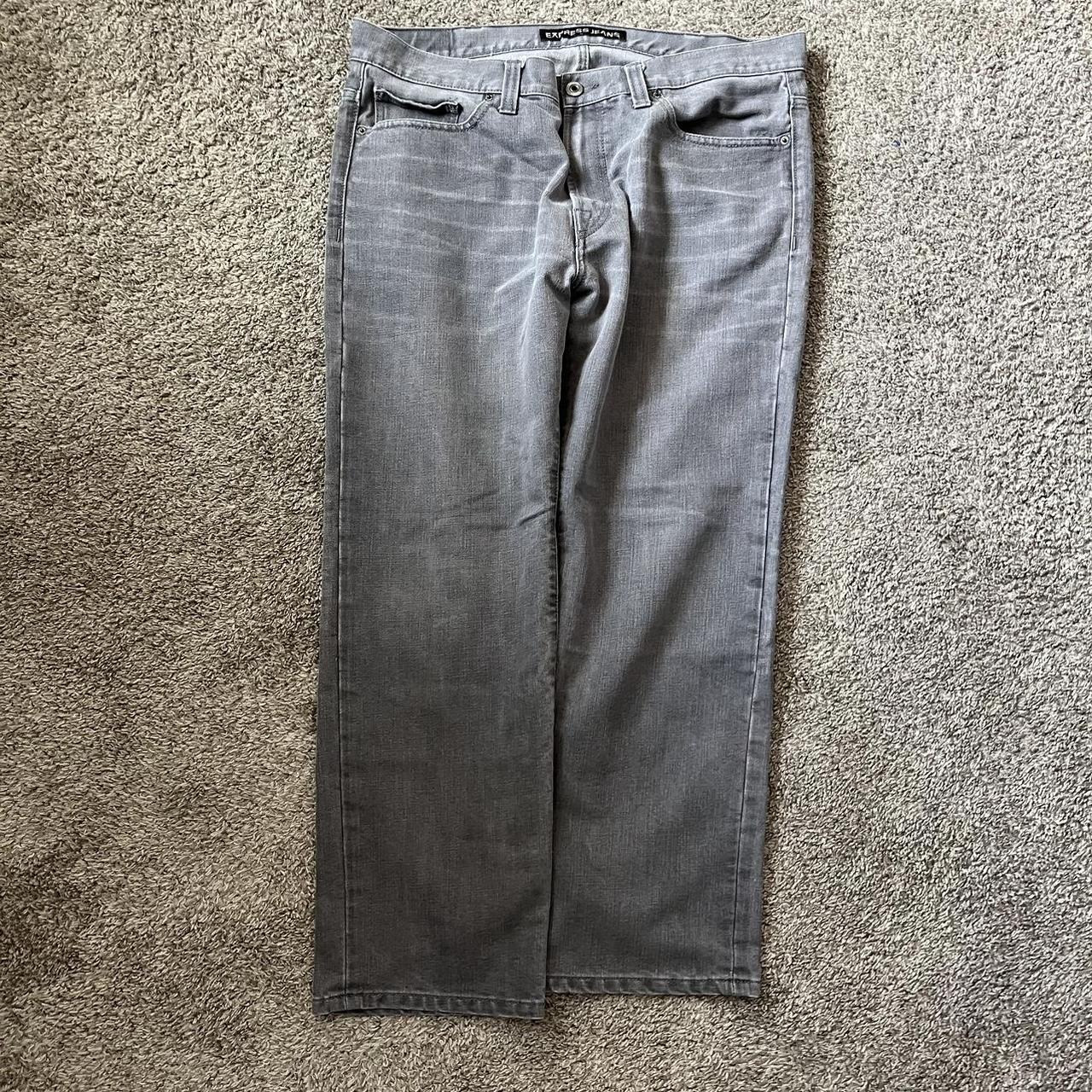 Super sick pair of grey express jeans, dm me with... - Depop
