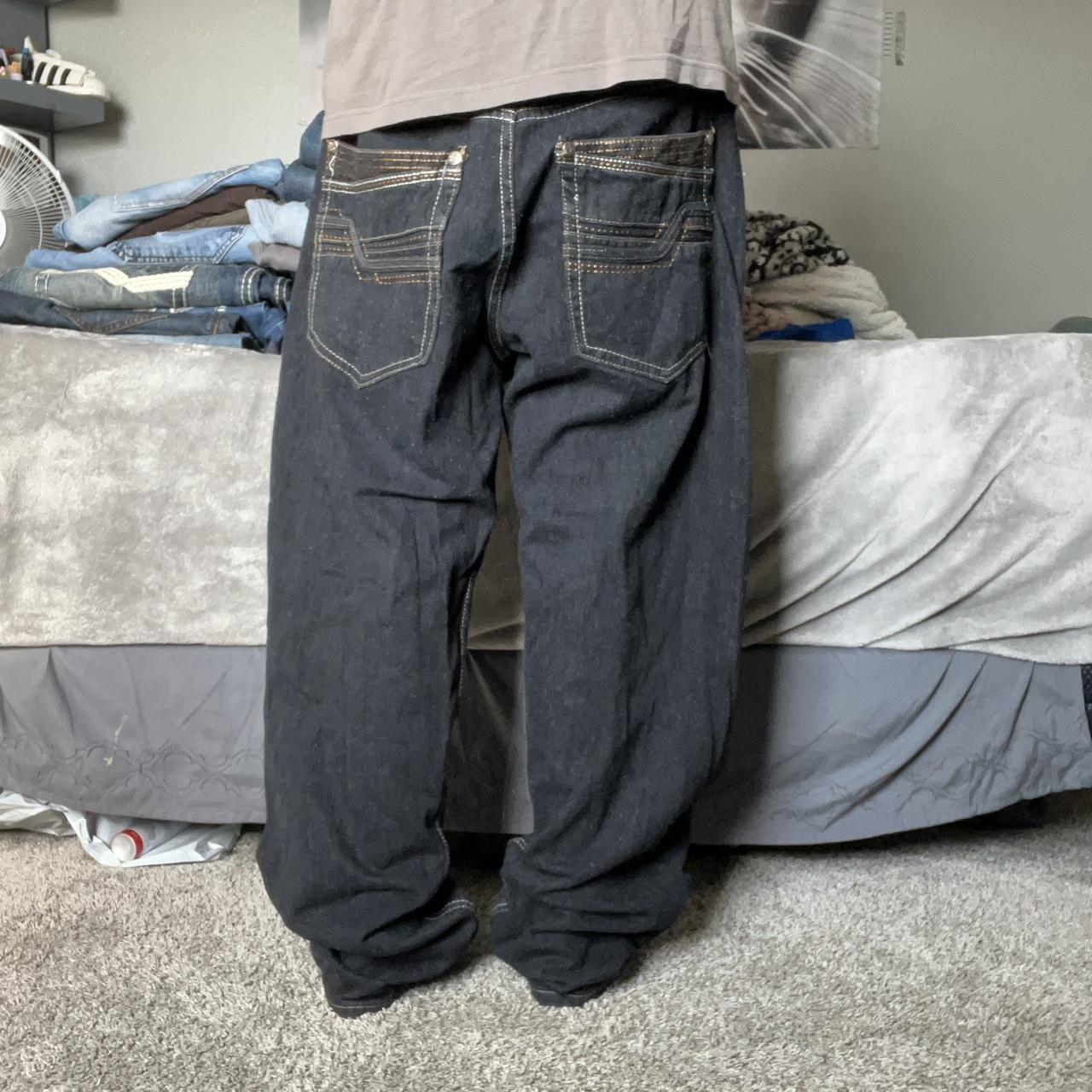 Insane pair of y2k old skool jeans, dm me with any... - Depop