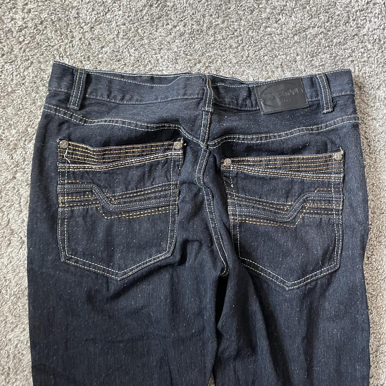 Insane pair of y2k old skool jeans, dm me with any... - Depop