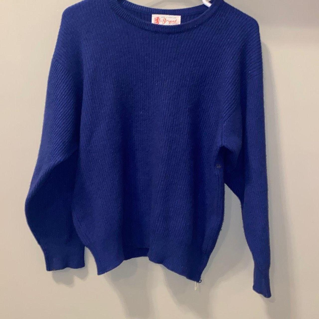 Gorgeous Blue Vintage 100% pure Cashmere Made in...