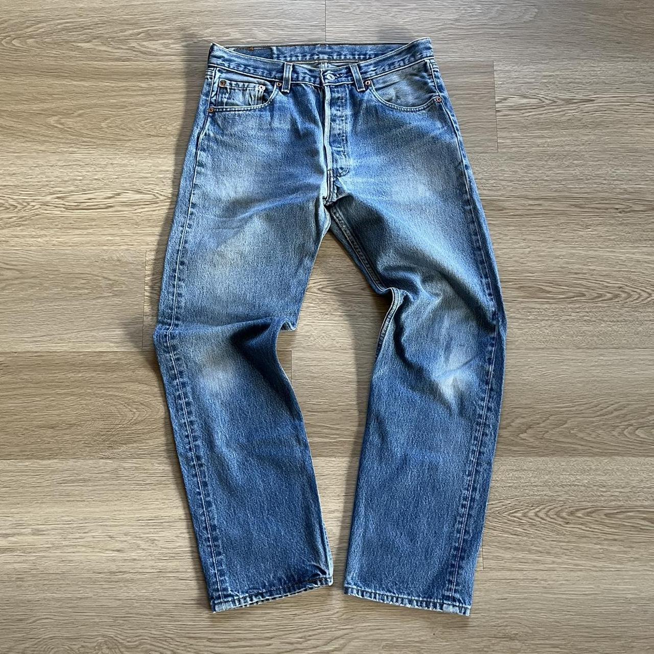 1997 501xx straight leg button fly jeans my personal... - Depop