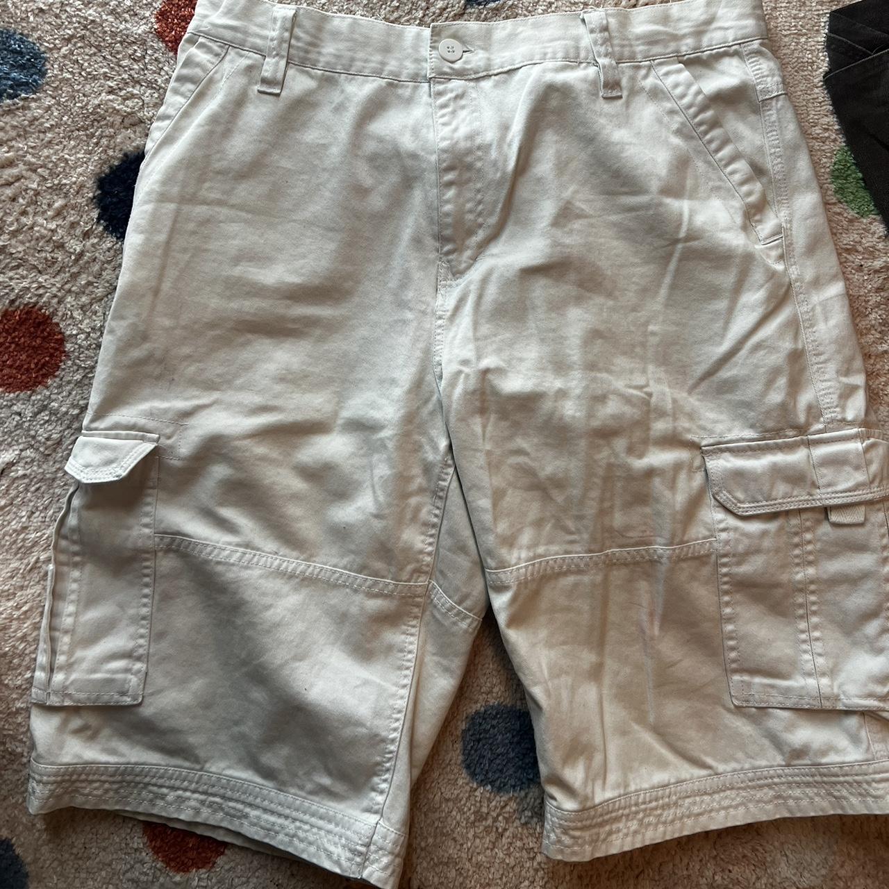 Really dope white south pole jorts No major flaws... - Depop