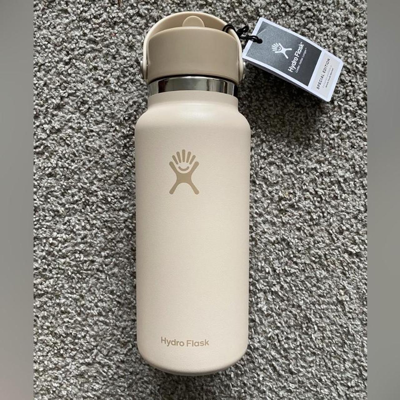 cream color 32oz hydro flask - Depop