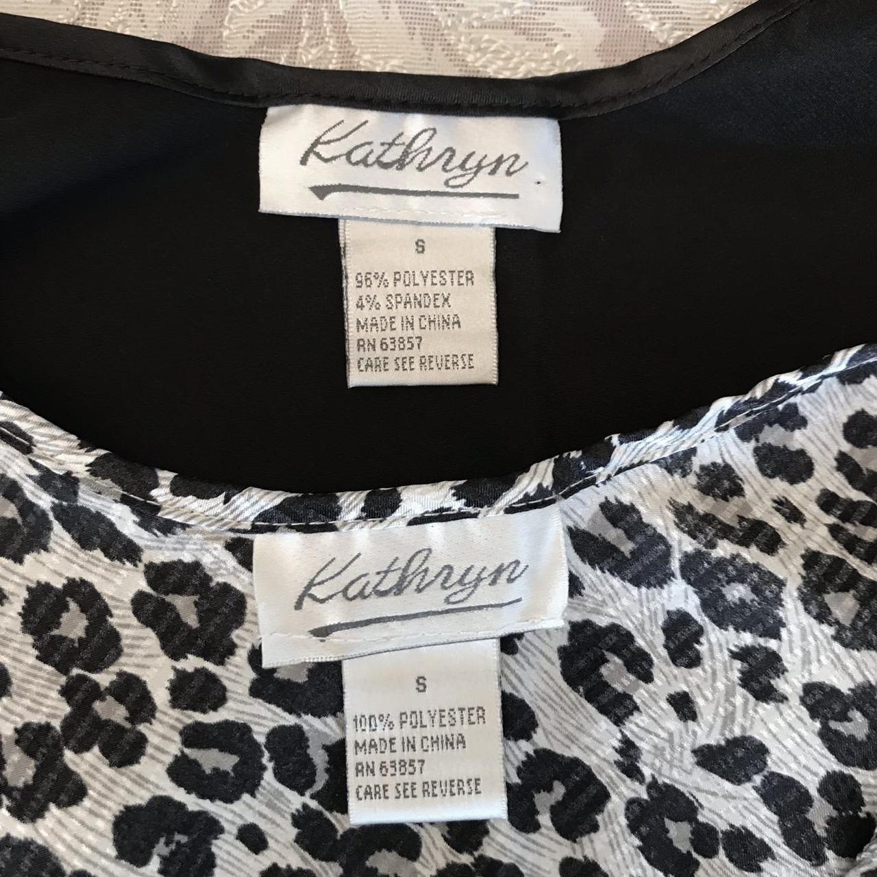 Kathryn Black and Leopard Cami Tops ($28... - Depop