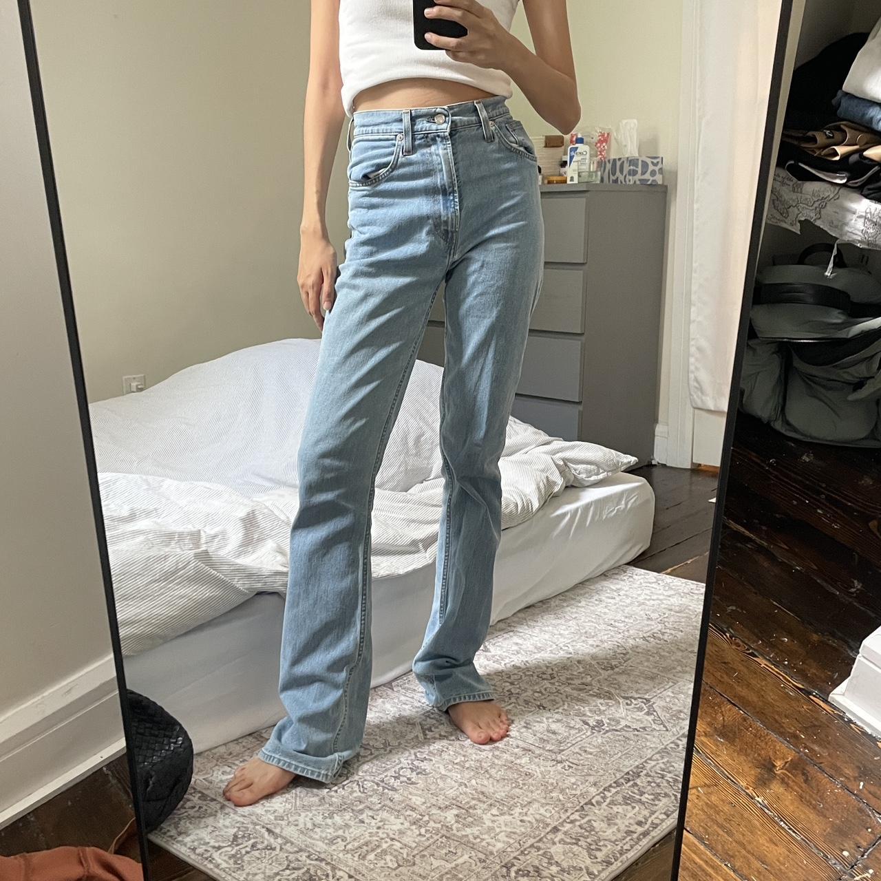 Helmut Lang Femme Hi Bootcut jeans Color: light | Depop