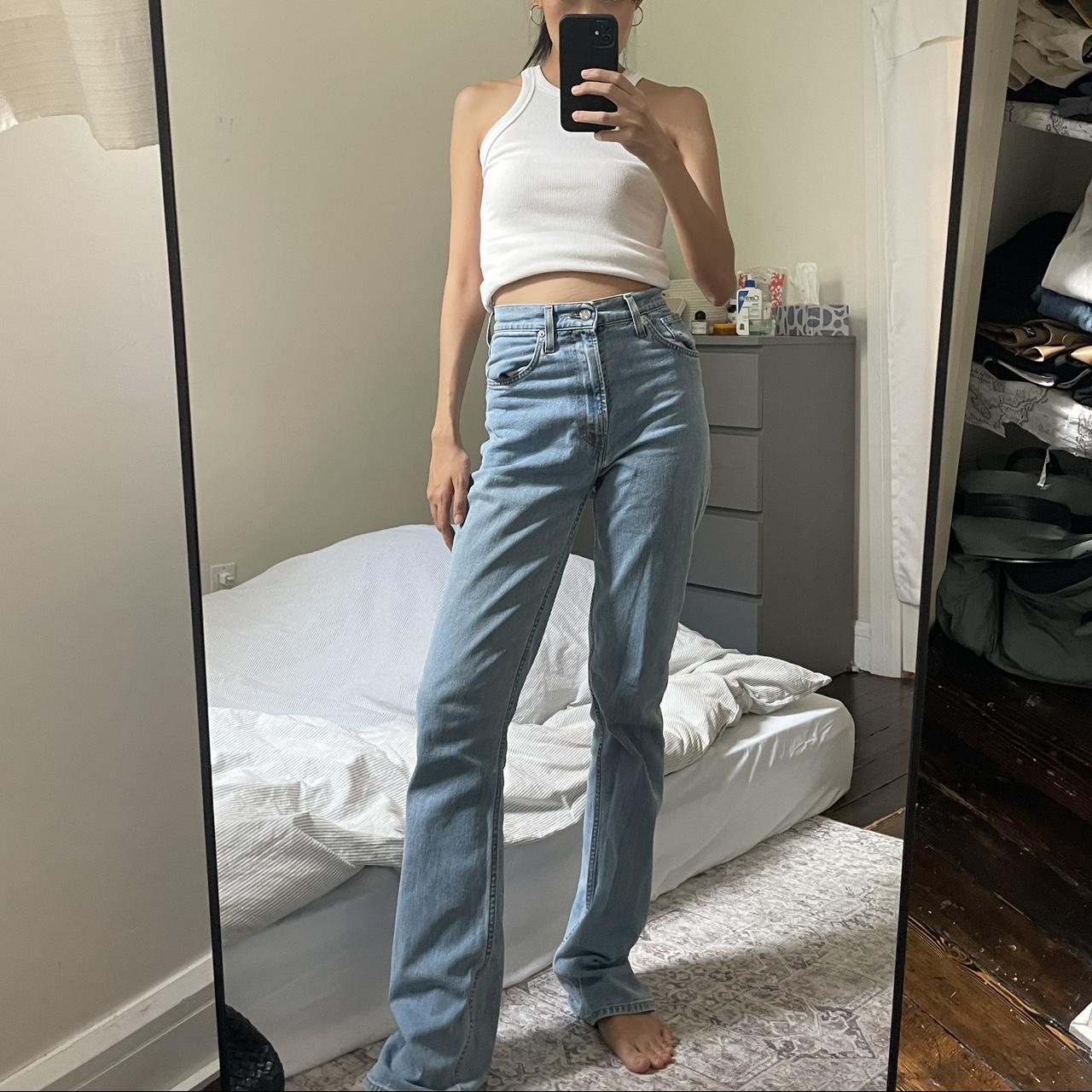Helmut Lang Femme Hi Bootcut jeans Color: light | Depop