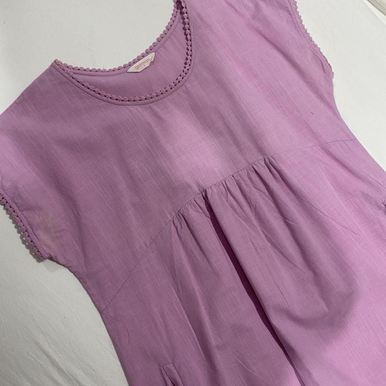 Gorman pink linen dress gorman Depop