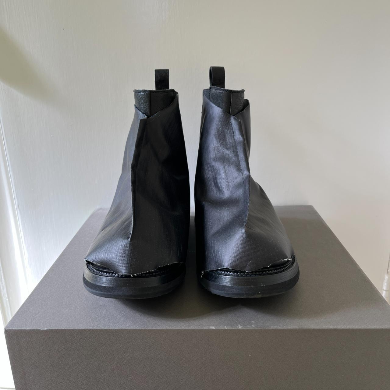 Rick Owens x Swamp God Leather Chelsea Boots Size... - Depop