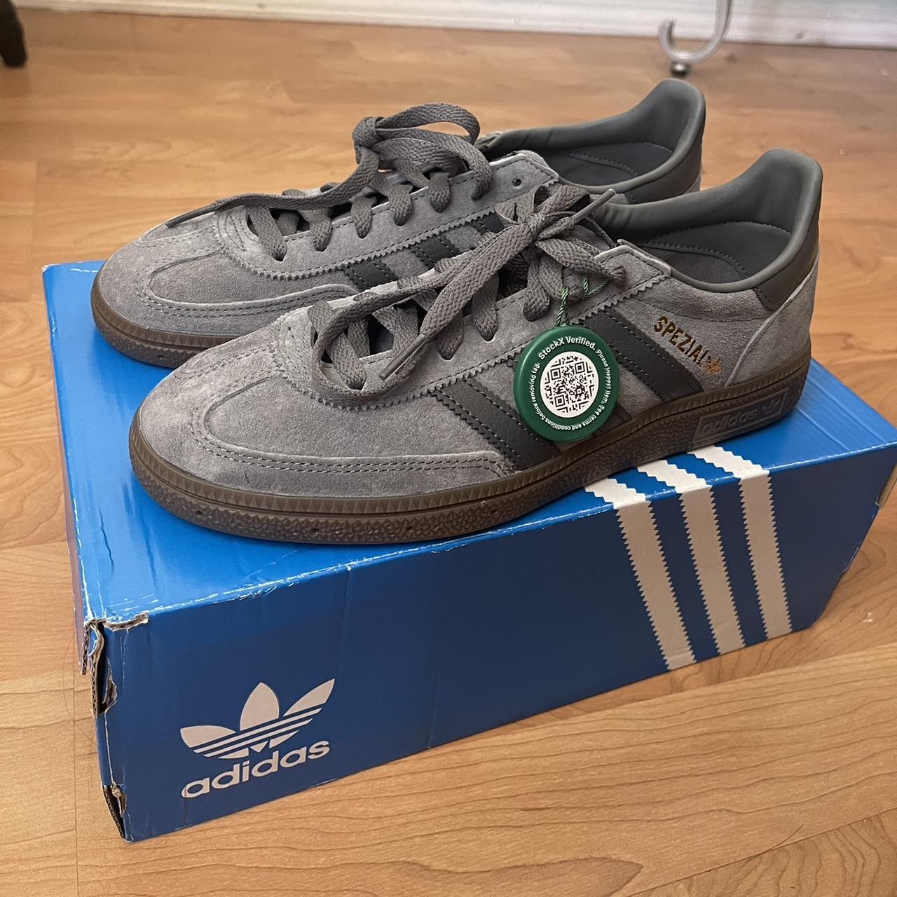 adidas Handball Spezial Dark Grey Black. Depop