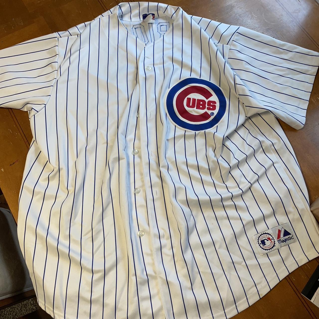 Great condition all white Cubs jersey XXL. Majestic - Depop