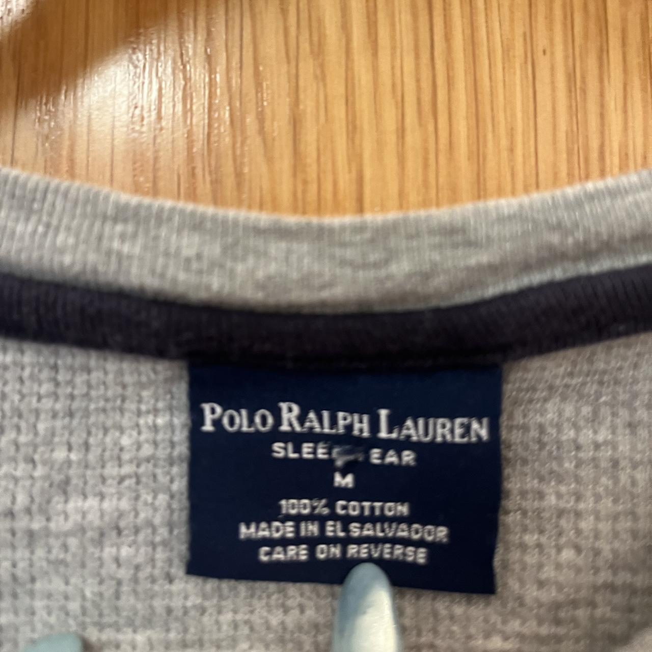 Polo Ralph Lauren Waffle Knit Long Sleeve - Cropped... - Depop