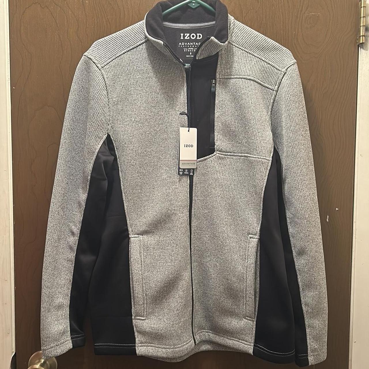 Nwt Izod performance Gray athletic orders zip up sweater small