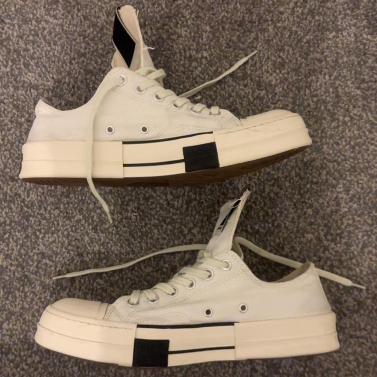 Converse X Rick Owens Only worn twice Hardly any... - Depop