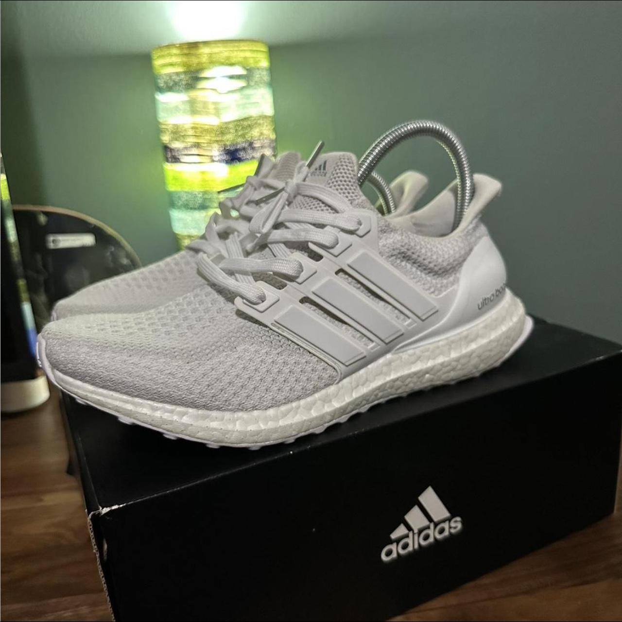 Adidas Ultraboost 2.0 Triple White Size 9 Men Great... - Depop