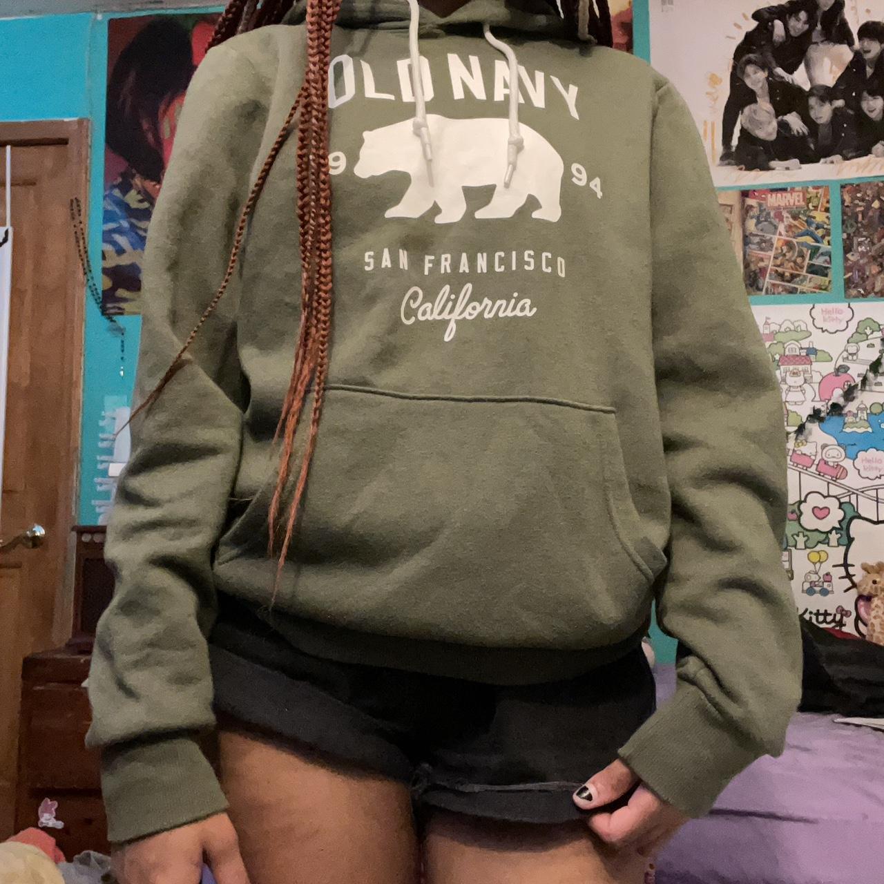 Old navy green online hoodie