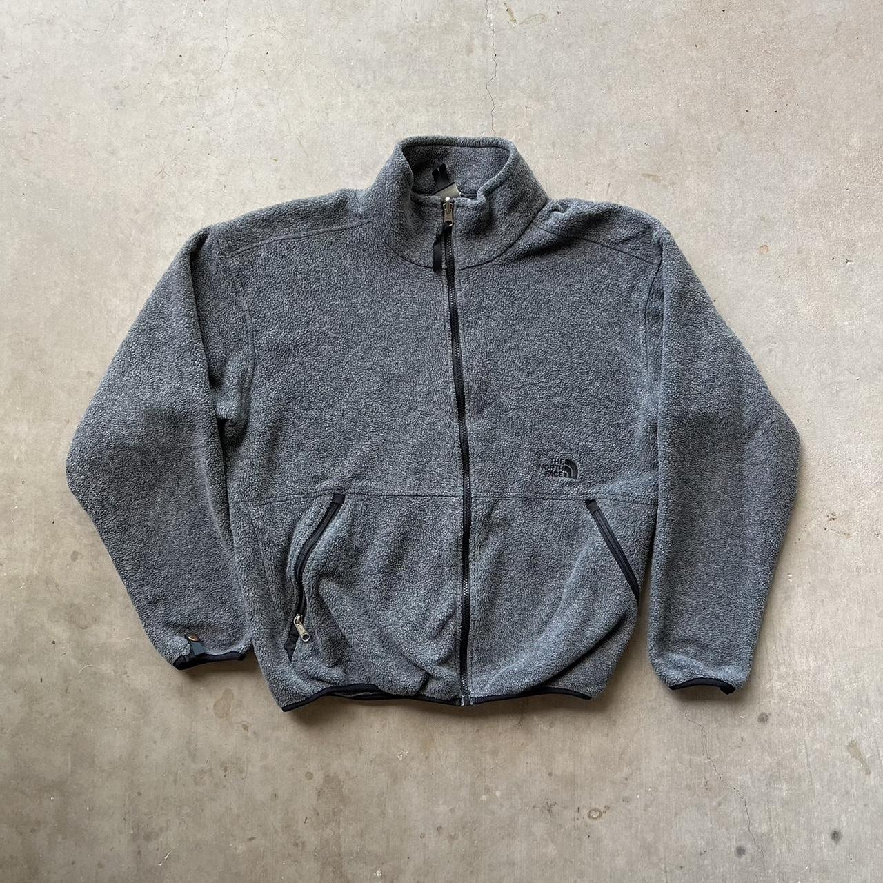 The North Face made in USA gray fleece jacket. Size... Depop