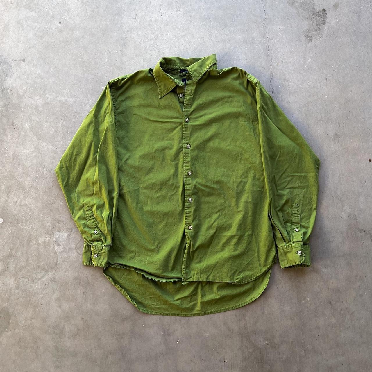 Gap Men's Green Shirt | Depop