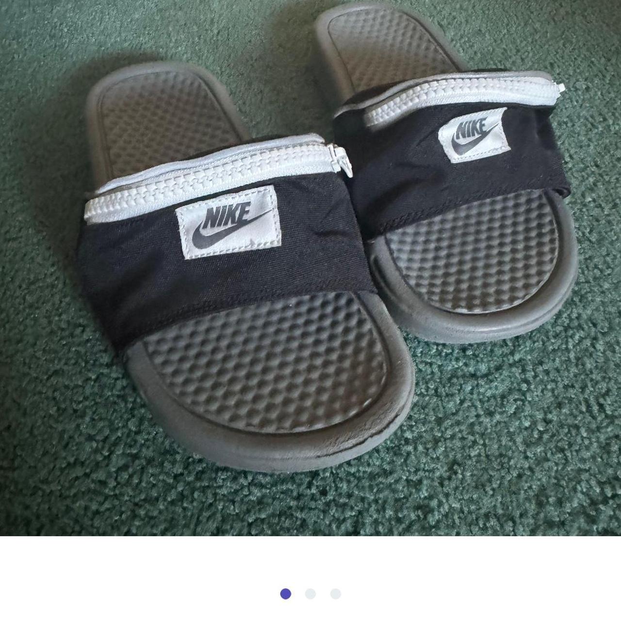 Nike Zip Up Slides. Size 8. Worn just a few times