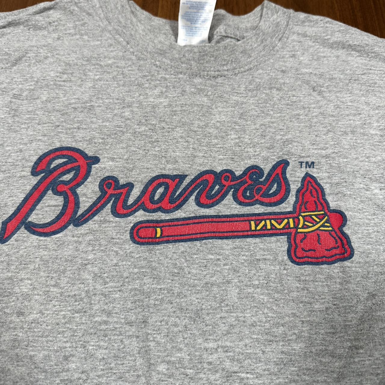 Vintage BRAVES t shirt Size medium Great condition - Depop