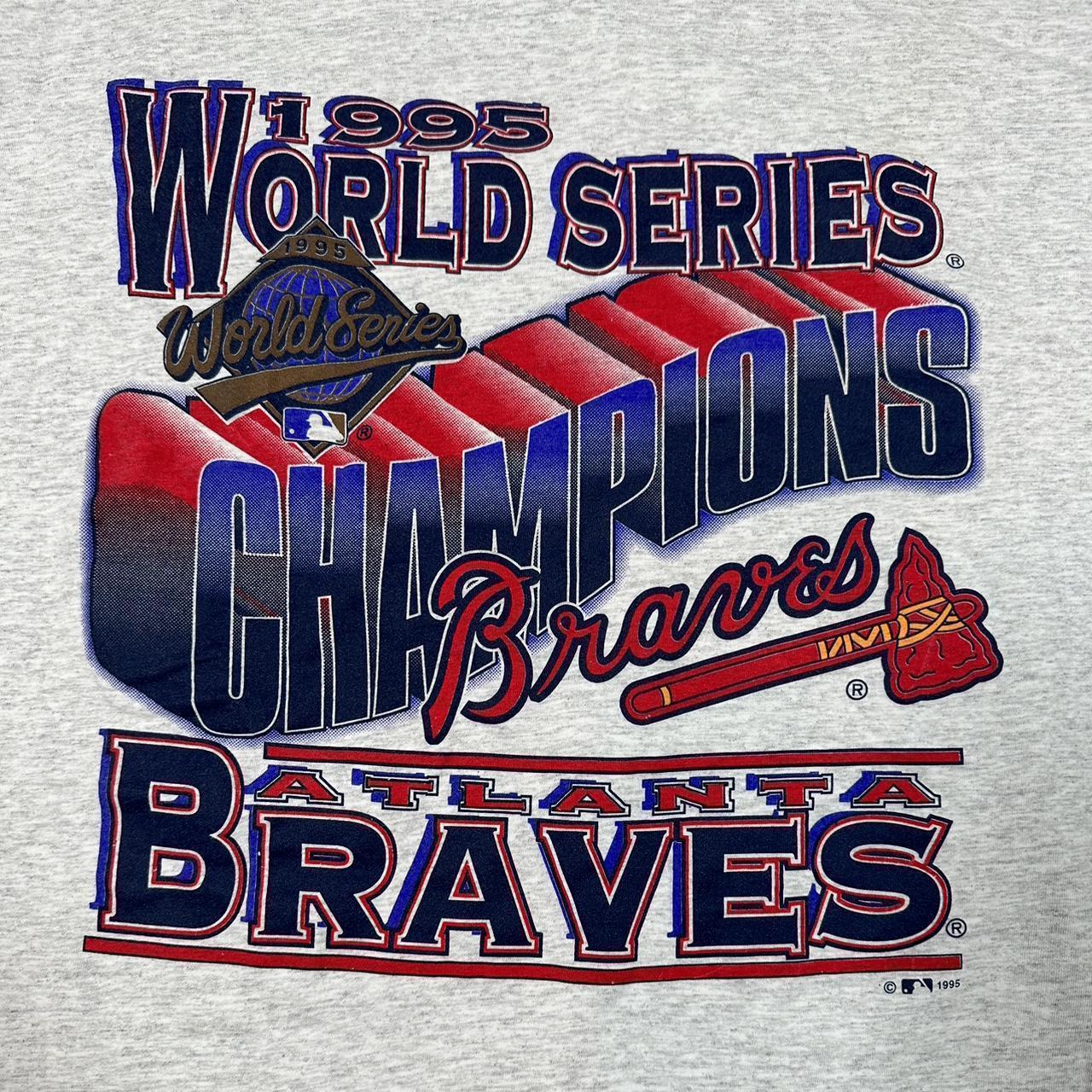 1995 Atlanta Braves World Series Championship T-Shirt (XL) - Sold
