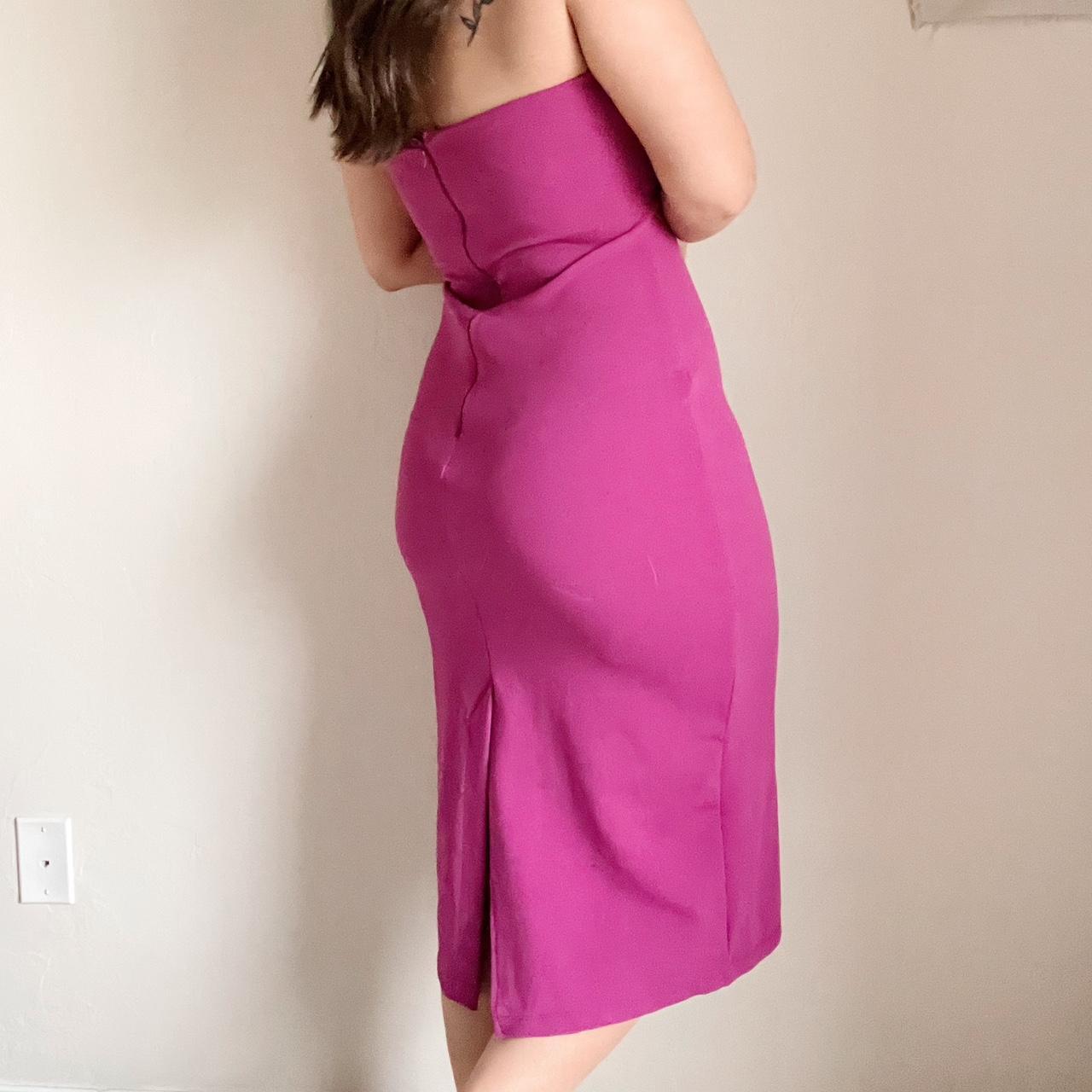 Women's Pink and Purple Dress Depop