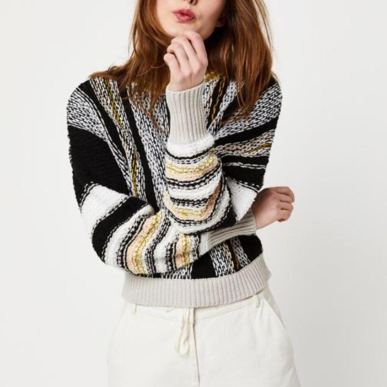 Free People Show Me Love cropped striped sweater. Depop