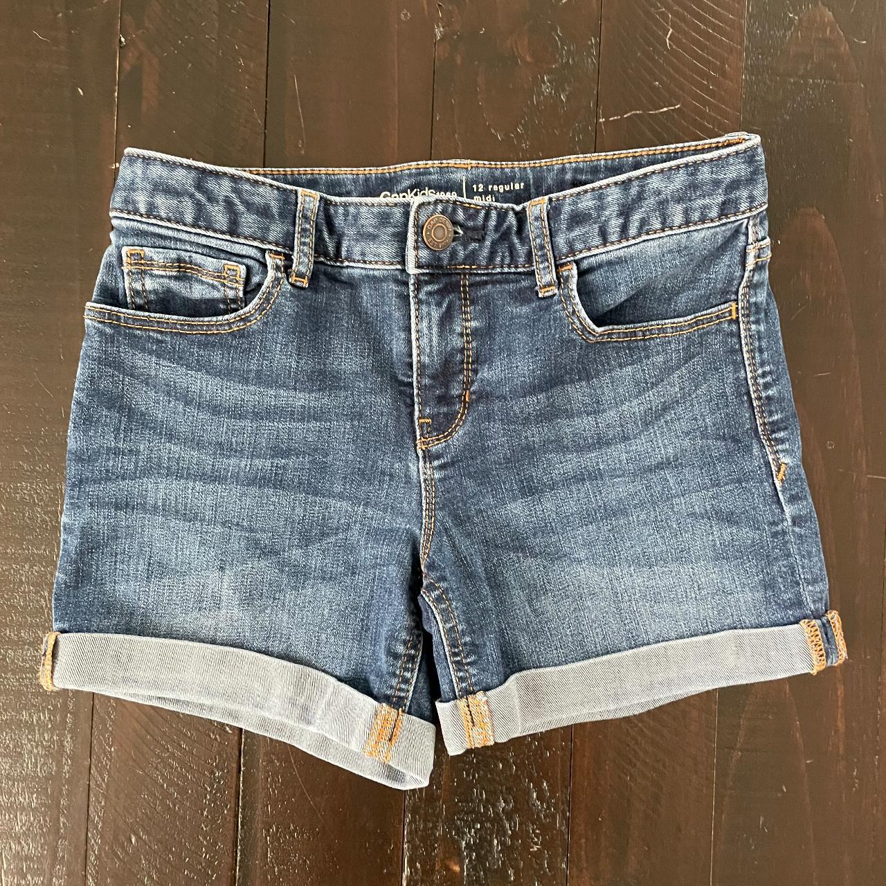 Gap Kids jean shorts size 12 regular - Depop
