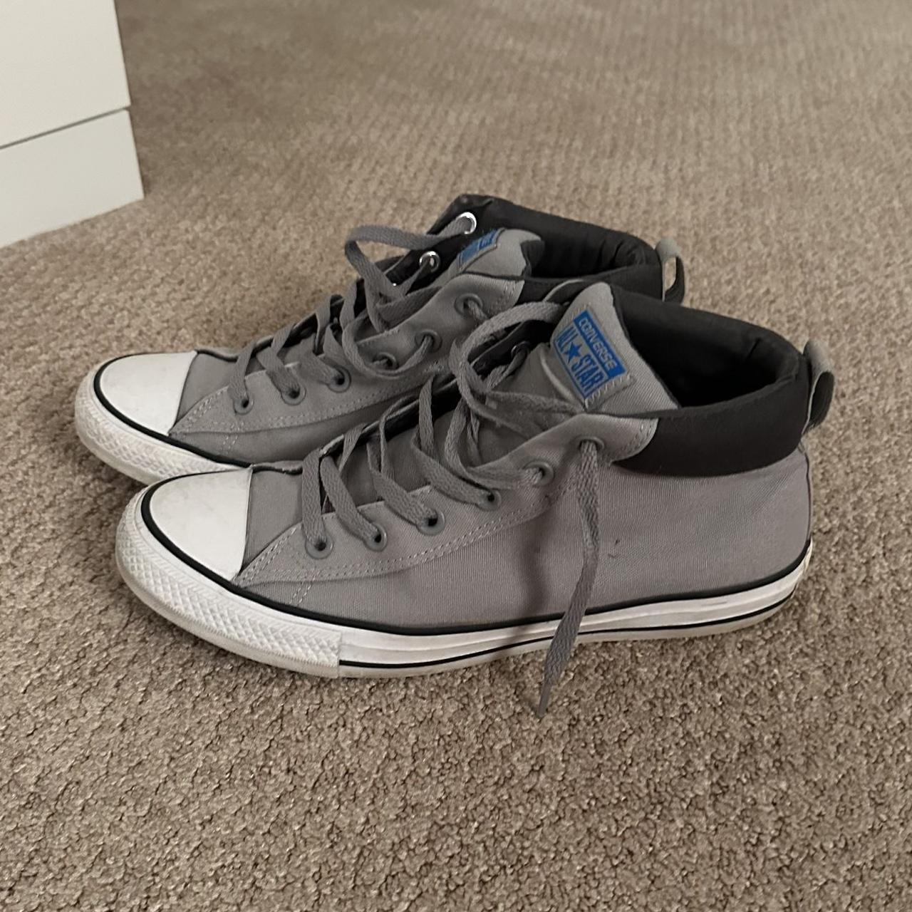 womens grey hi top converse
