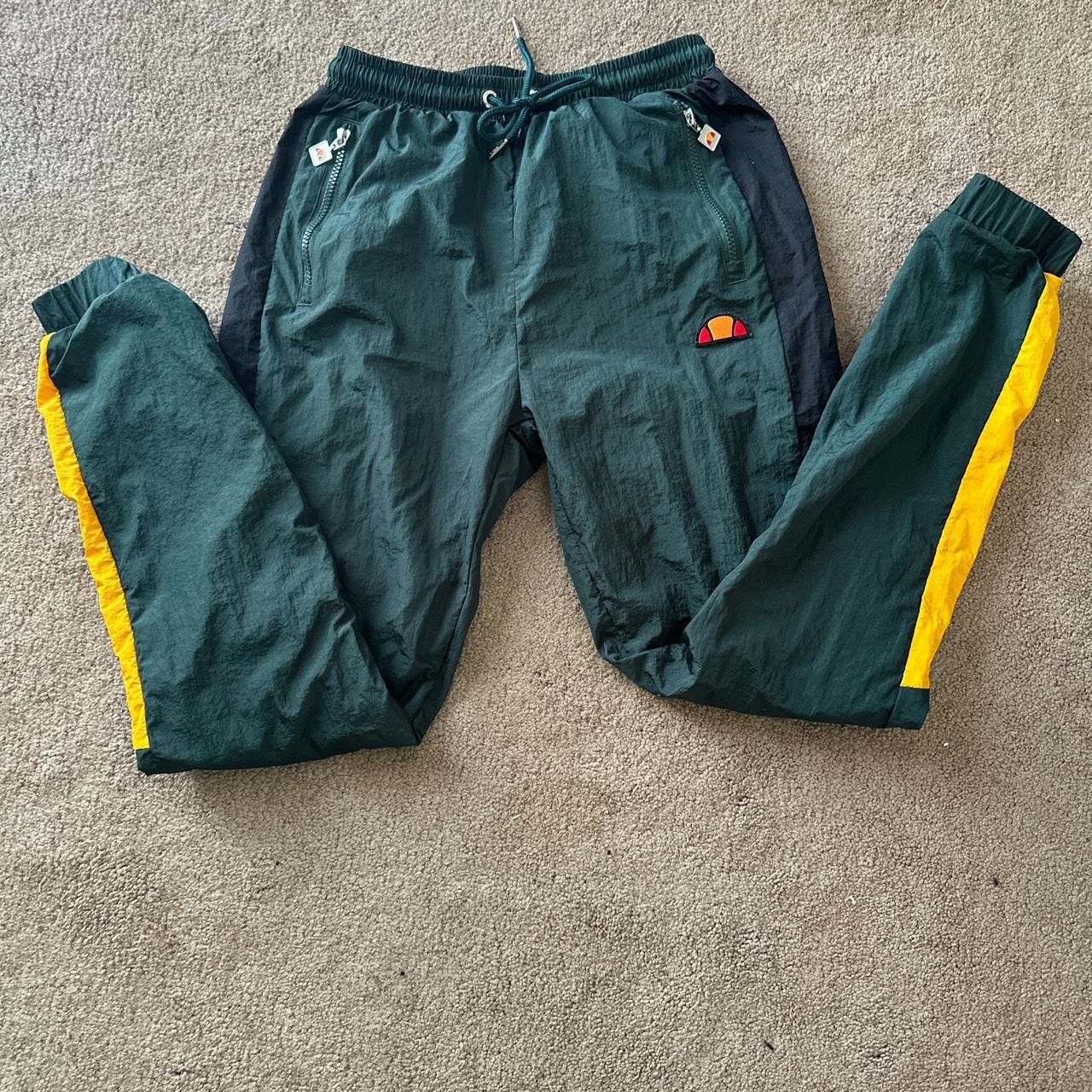Ellesse Men's Blue and Green Trousers (2)