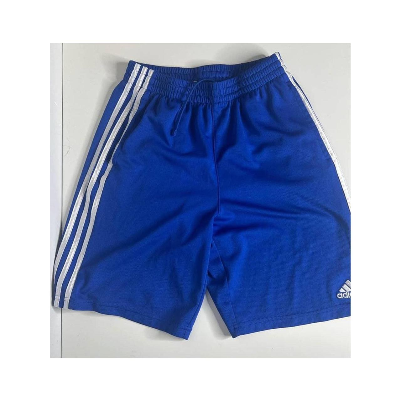 Adidas Blue and White Shorts | Depop